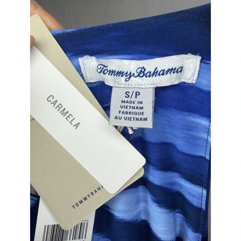 NWT Tommy Bahama Jasmina Zesty Zebra Dress Women S Blue